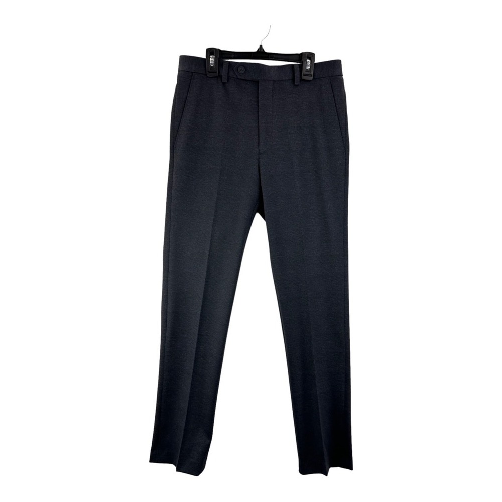 Michael Kors Mens Merlin Dress Pants Blue Stretch Pockets Zipper 30x32 New